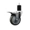 Service Caster 4'' Gray Poly Swivel 1-3/4'' Expanding Stem Caster Total Lock Brake SCC-EXTTL20S414-PPUB-134 - alternate 1